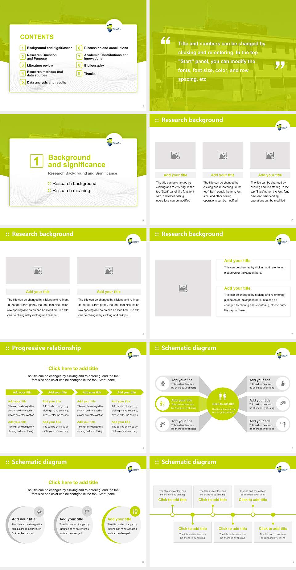 Central Queensland University Graduation Thesis Defense PPT Template4:3 ratio PPT effect preview image2