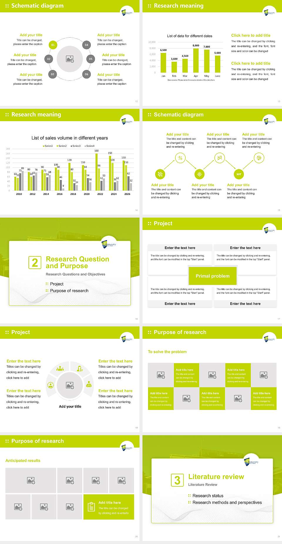 Central Queensland University Graduation Thesis Defense PPT Template4:3 ratio PPT effect preview image3