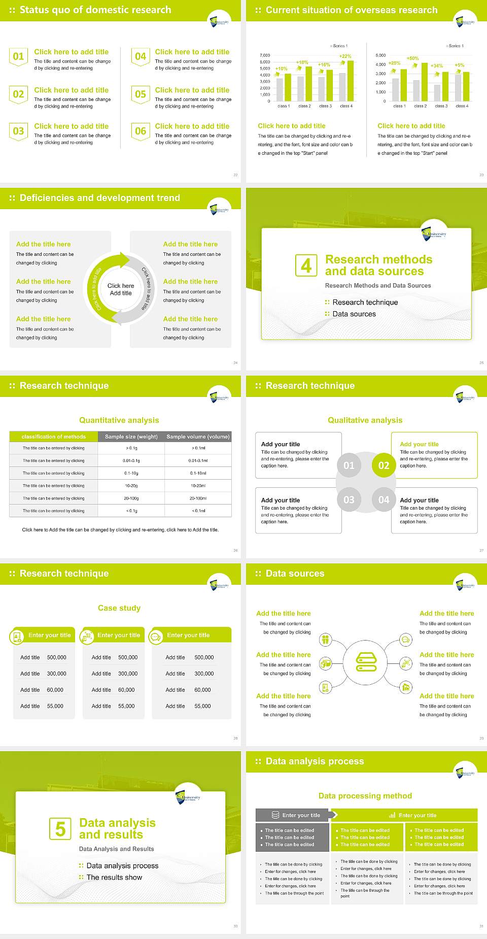 Central Queensland University Graduation Thesis Defense PPT Template4:3 ratio PPT effect preview image4