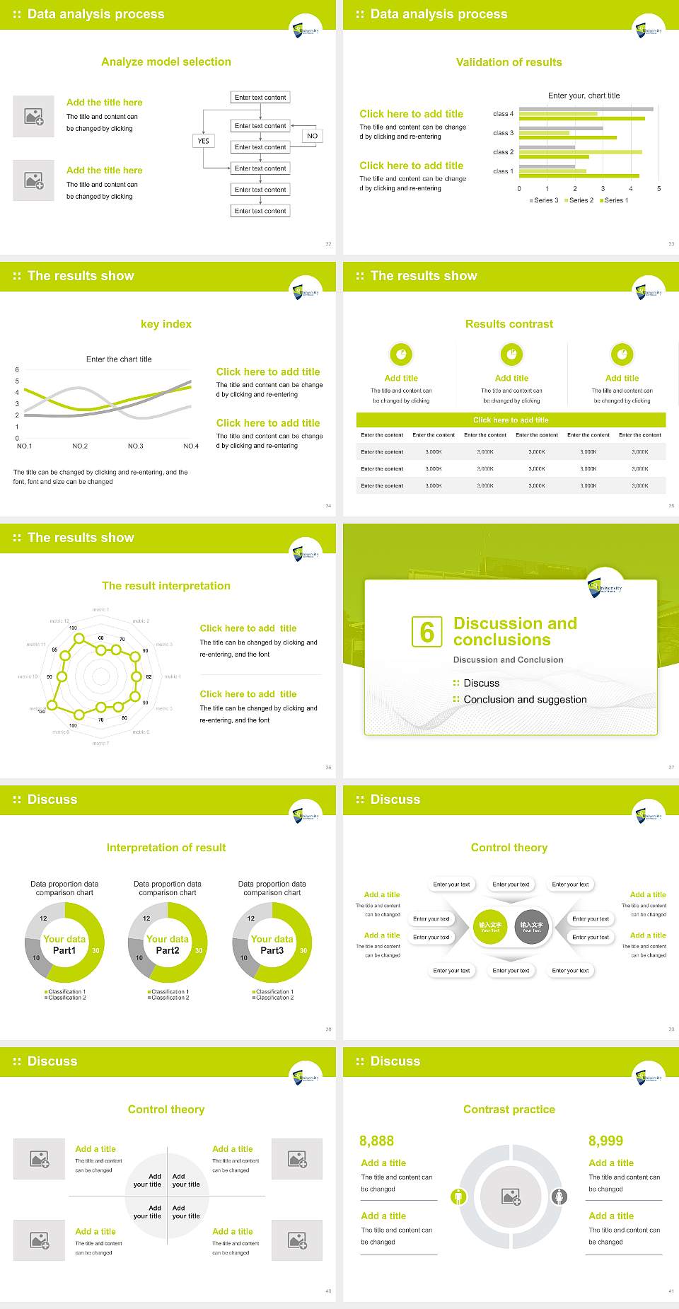 Central Queensland University Graduation Thesis Defense PPT Template4:3 ratio PPT effect preview image5