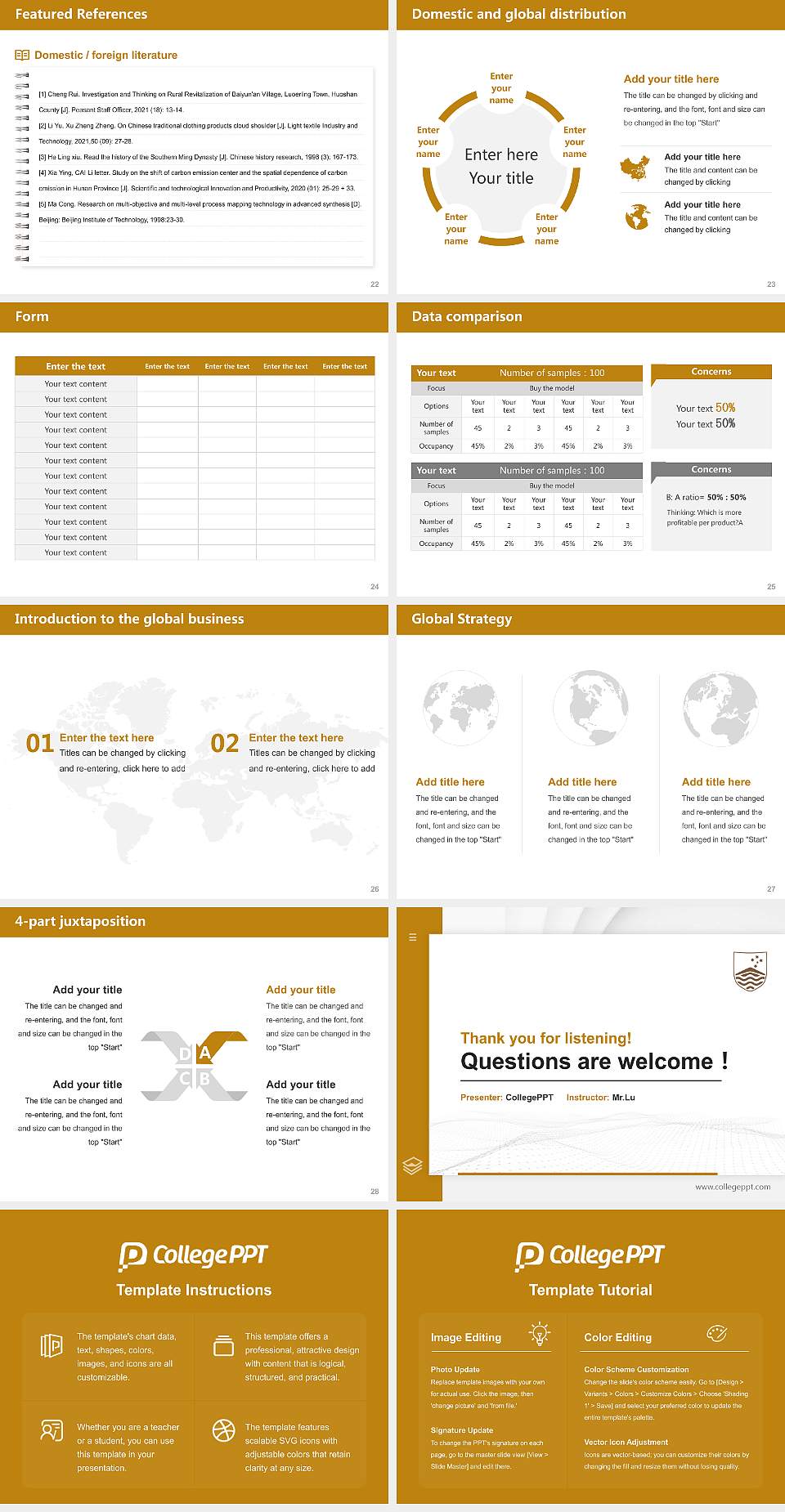 Australian National University Thesis Proposal/Graduation Defense PPT Template4:3 ratio PPT effect preview image4