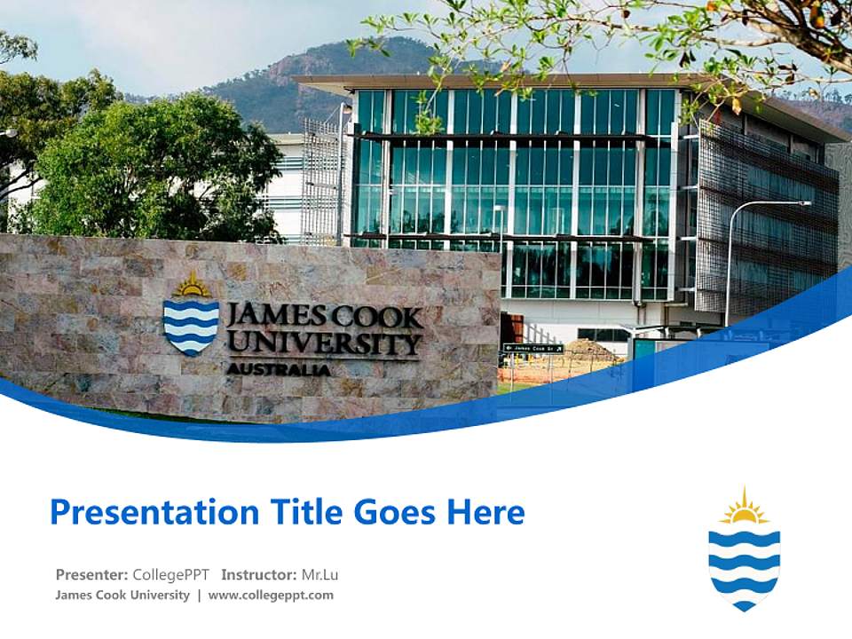 James Cook University Course/Courseware Creation PPT Template4:3 ratio PPT effect preview image5