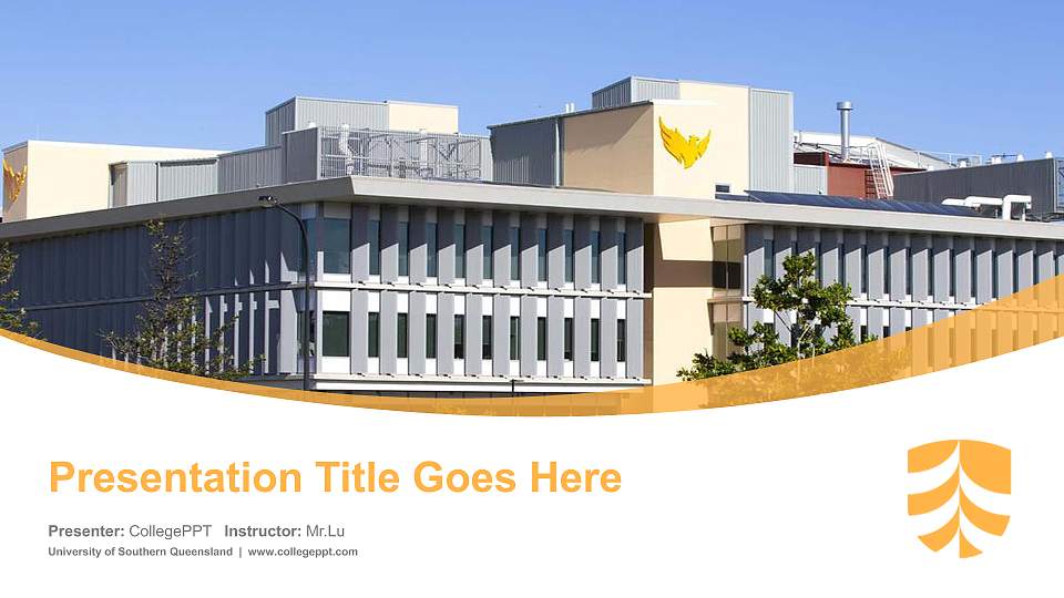 University of Southern Queensland Course/Courseware Creation PPT Template16:9 ratio PPT effect preview image