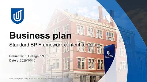 University of South Australia Competition/Entrepreneurship Contest PPT Template