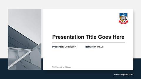 The University of Adelaide General Purpose PPT Template