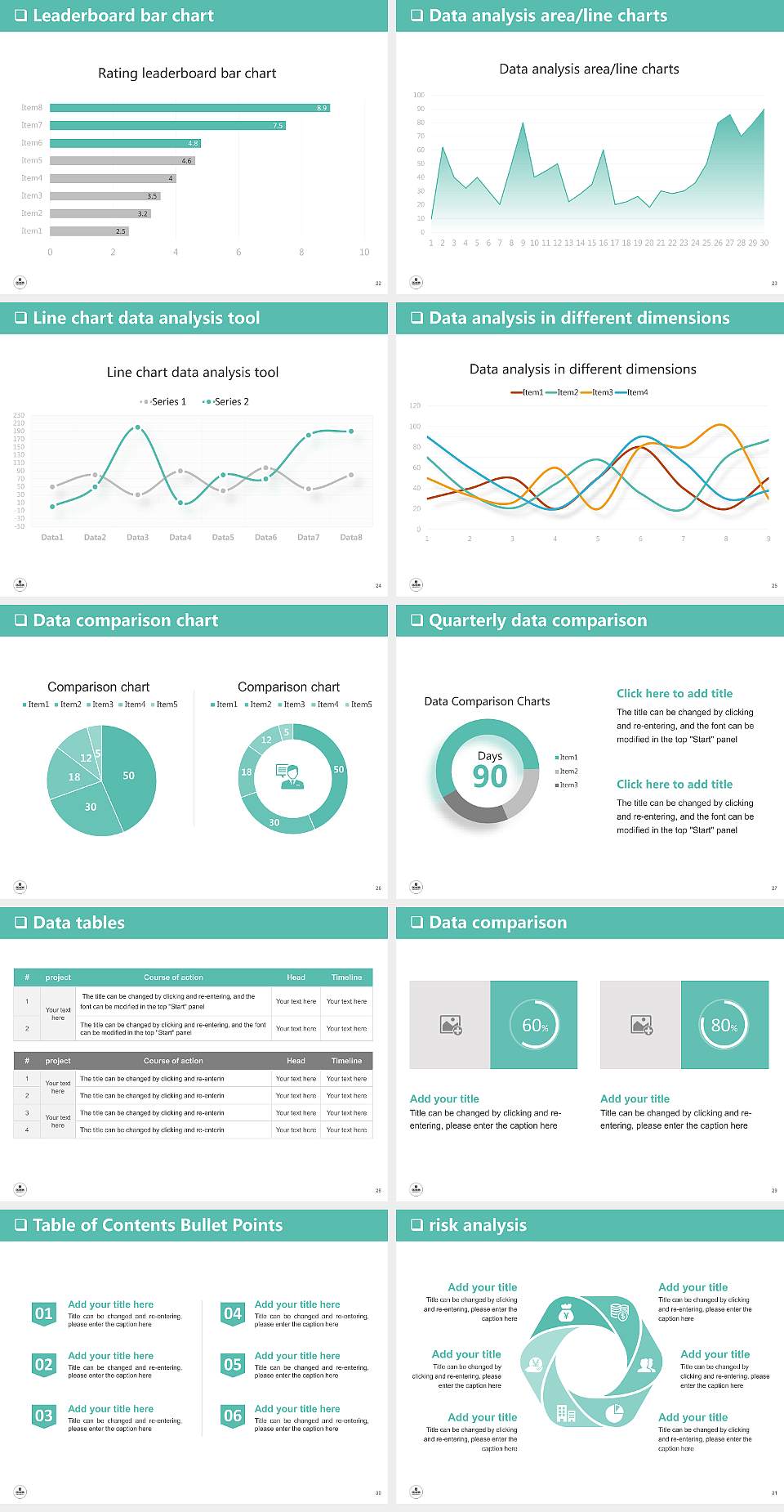 Deakin University General Purpose PPT Template4:3 ratio PPT effect preview image4