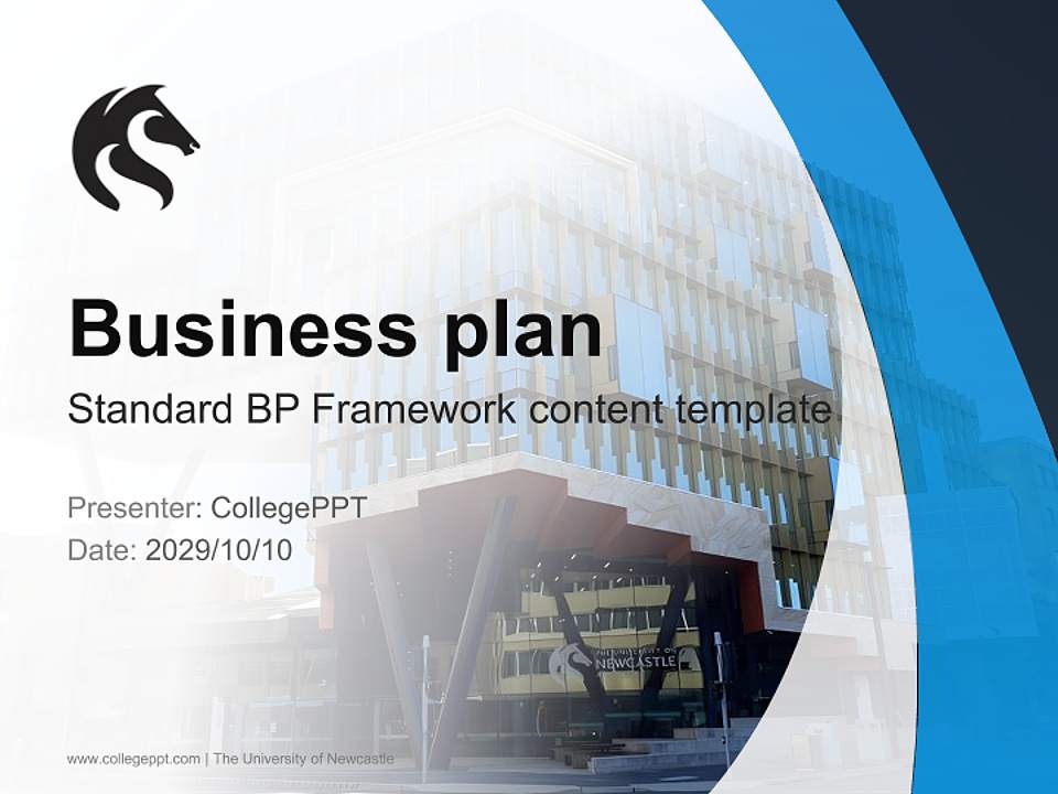 The University of Newcastle Competition/Entrepreneurship Contest PPT Template4:3 ratio PPT effect preview image9