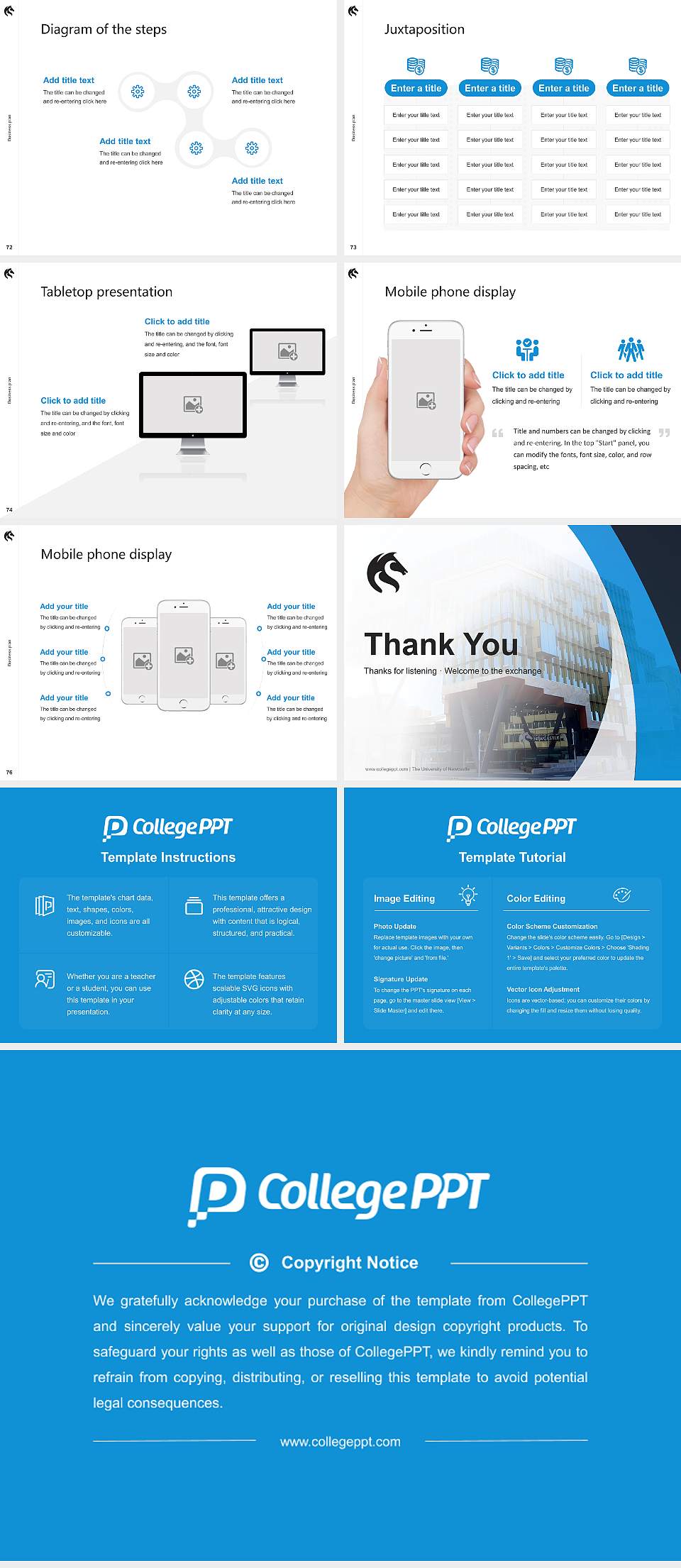 The University of Newcastle Competition/Entrepreneurship Contest PPT Template4:3 ratio PPT effect preview image9