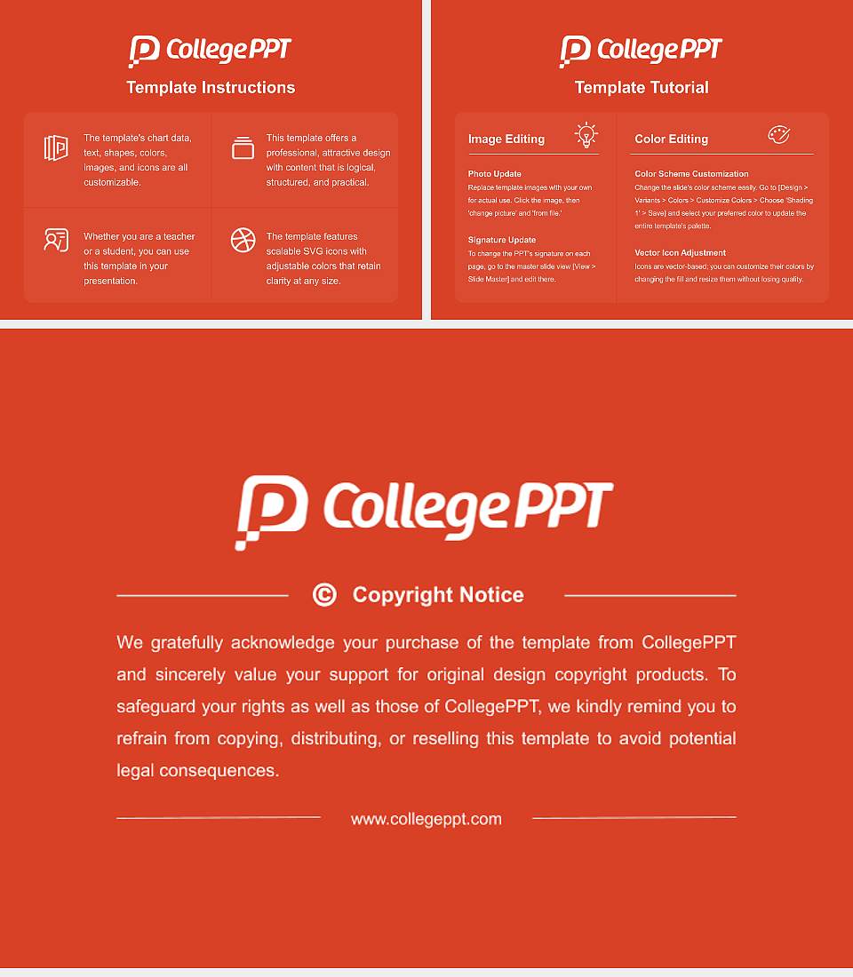 Charles Sturt University Course/Courseware Creation PPT Template4:3 ratio PPT effect preview image5