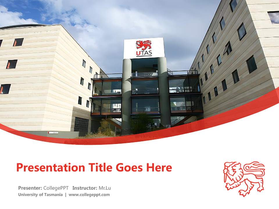 University of Tasmania Course/Courseware Creation PPT Template4:3 ratio PPT effect preview image5