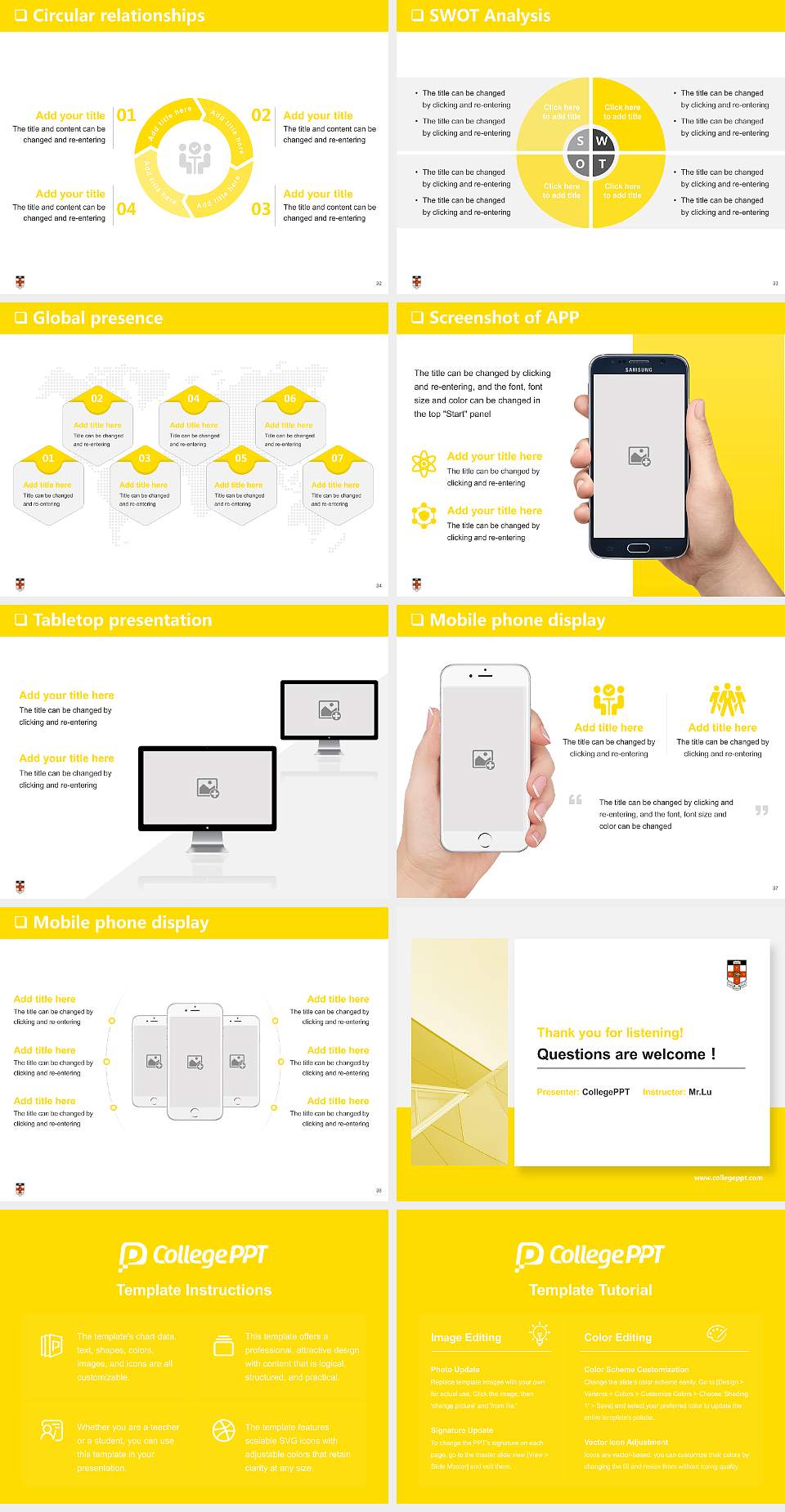 University of New South Wales General Purpose PPT Template4:3 ratio PPT effect preview image5