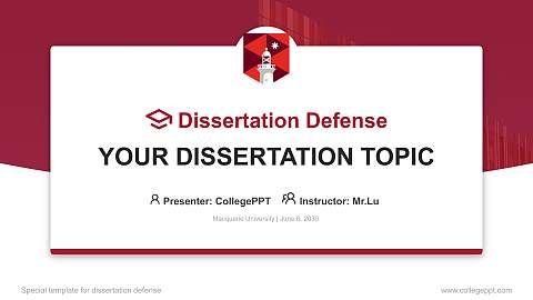 Macquarie University Graduation Thesis Defense PPT Template