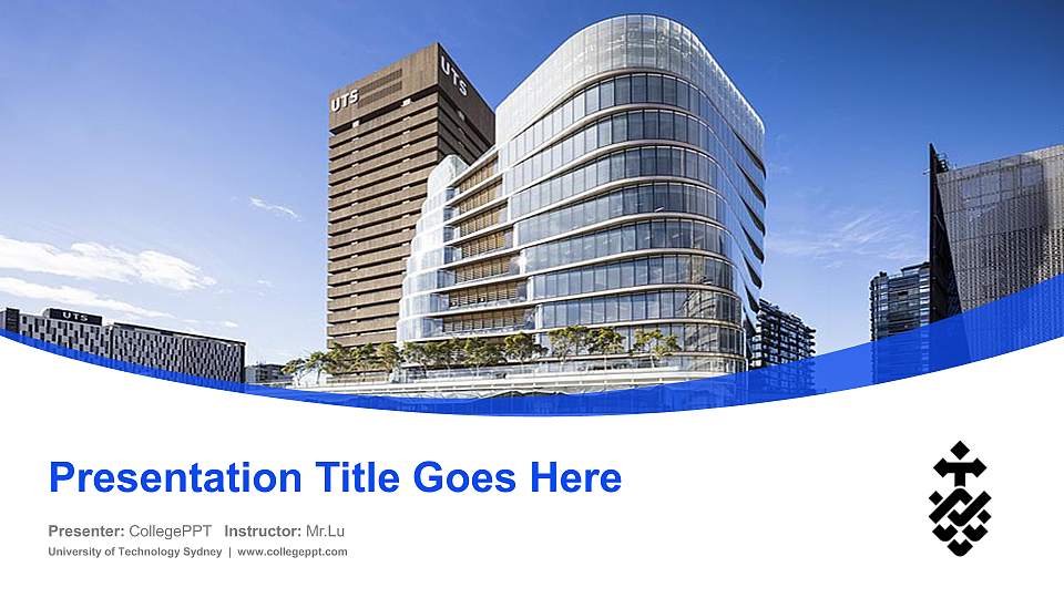 University of Technology Sydney Course/Courseware Creation PPT Template16:9 ratio PPT effect preview image