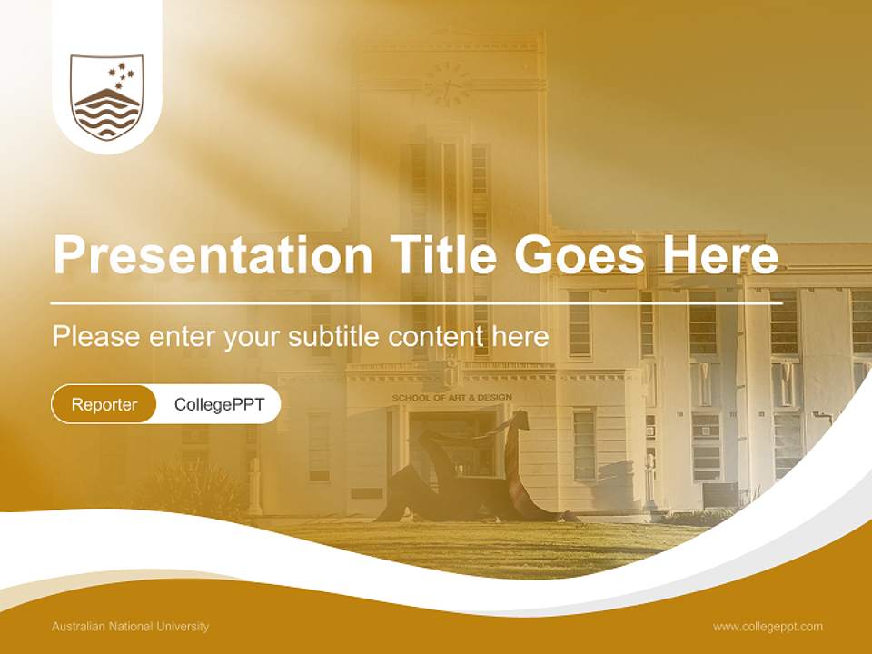 Australian National University Lecture Sharing and Networking Event PPT Template4:3 ratio PPT effect preview image4