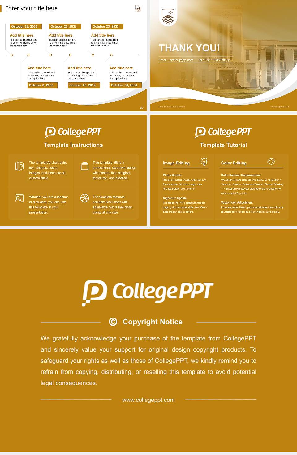 Australian National University Lecture Sharing and Networking Event PPT Template4:3 ratio PPT effect preview image4