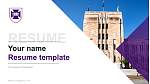 The University of Queensland Resume PPT Template