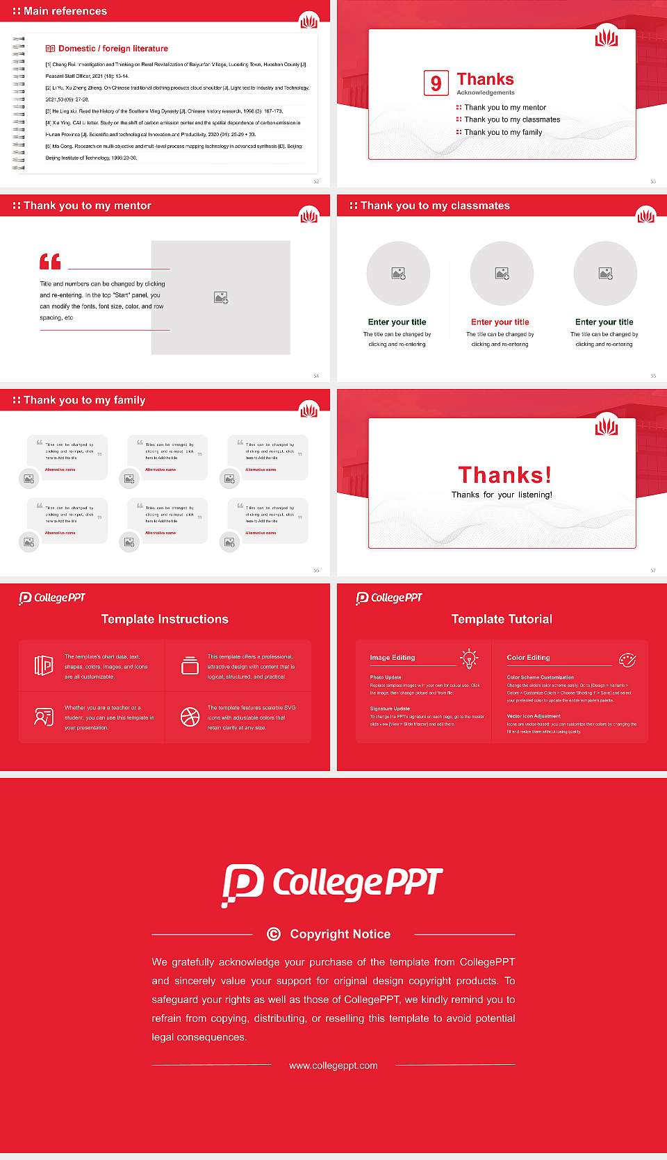 Griffith University Graduation Thesis Defense PPT Template16:9 ratio PPT effect preview image7