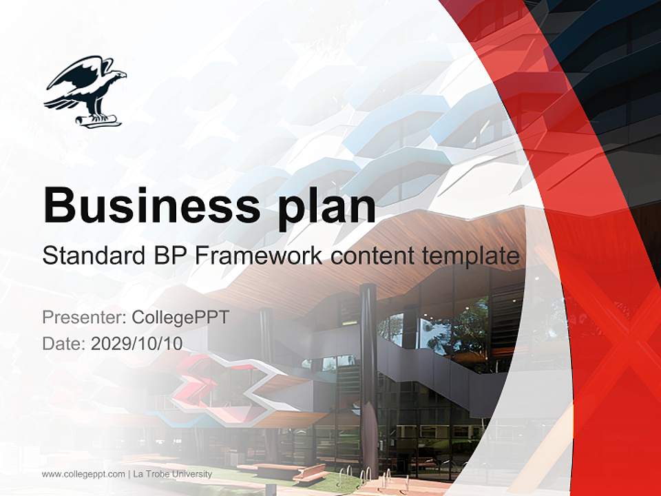La Trobe University Competition/Entrepreneurship Contest PPT Template4:3 ratio PPT effect preview image9