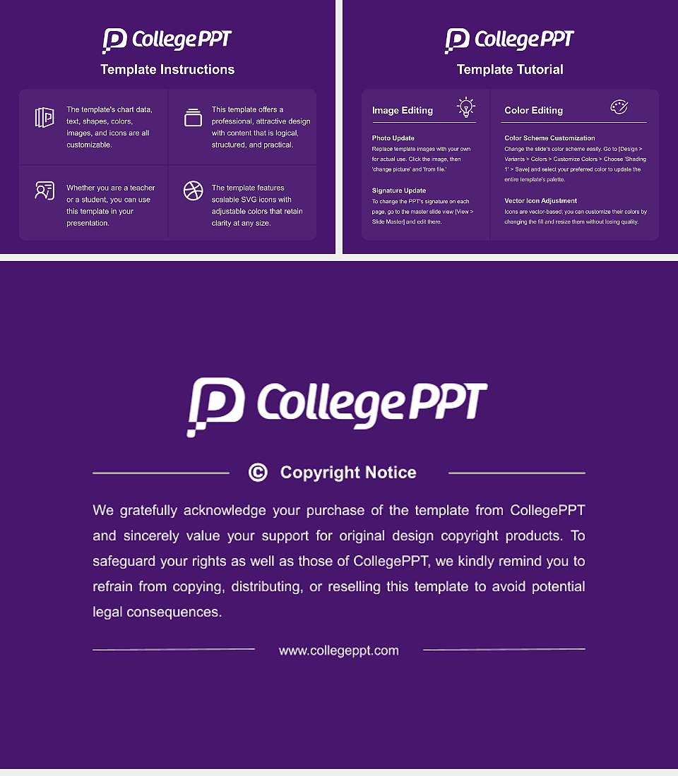 The University of Queensland Course/Courseware Creation PPT Template4:3 ratio PPT effect preview image5