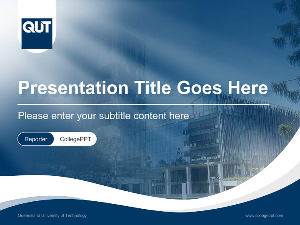 Queensland University of Technology Lecture Sharing and Networking Event PPT Template4:3 ratio PPT effect preview image4