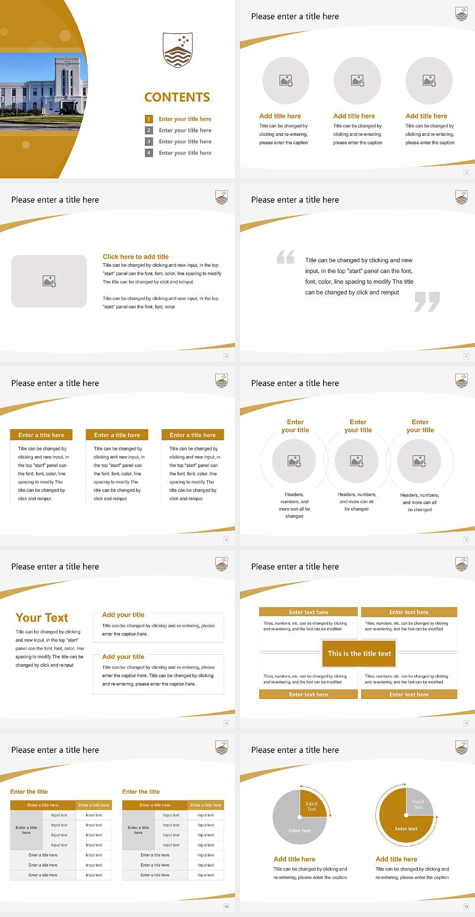Australian National University Course/Courseware Creation PPT Template4:3 ratio PPT effect preview image2
