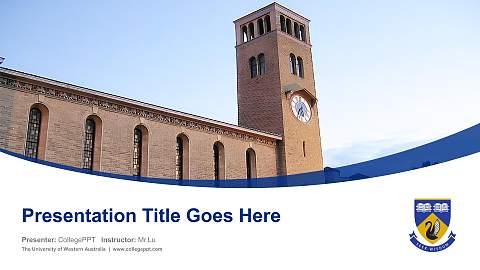 The University of Western Australia Course/Courseware Creation PPT Template