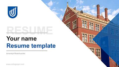 University of South Australia Resume PPT Template