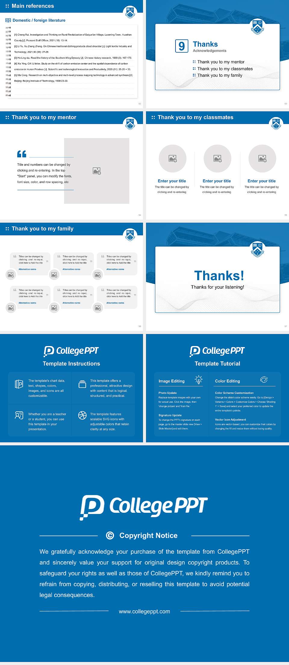 Monash University Graduation Thesis Defense PPT Template4:3 ratio PPT effect preview image7