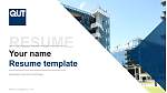 Queensland University of Technology Resume PPT Template