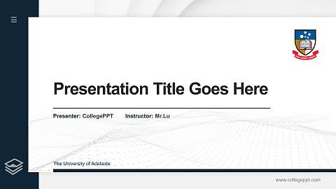 The University of Adelaide Thesis Proposal/Graduation Defense PPT Template