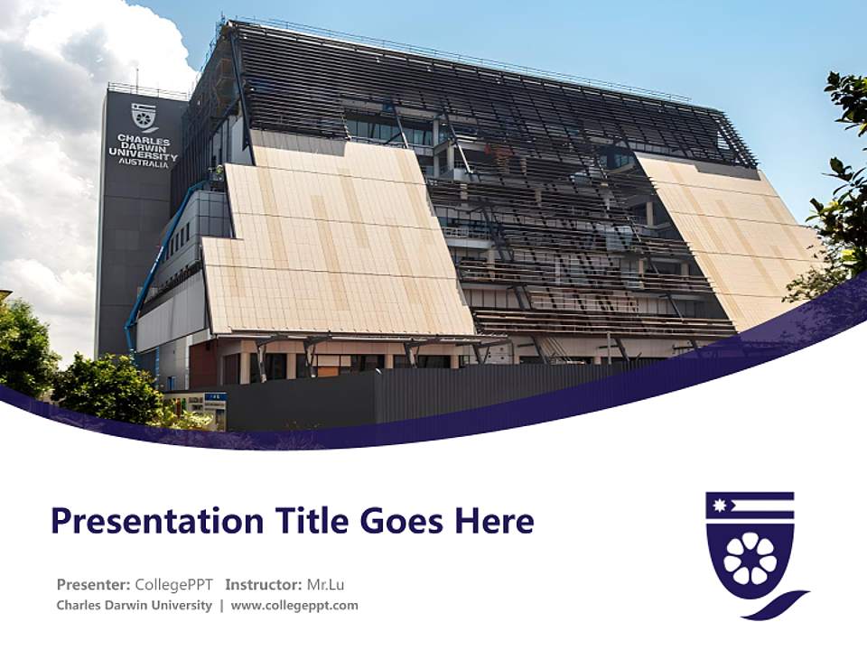 Charles Darwin University Course/Courseware Creation PPT Template4:3 ratio PPT effect preview image5