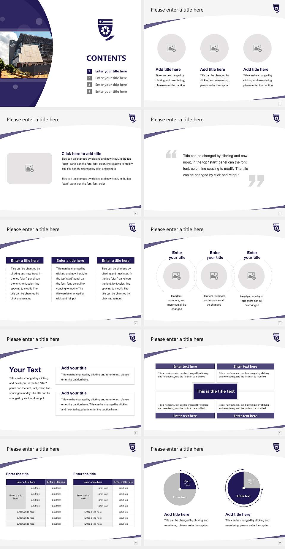 Charles Darwin University Course/Courseware Creation PPT Template4:3 ratio PPT effect preview image2
