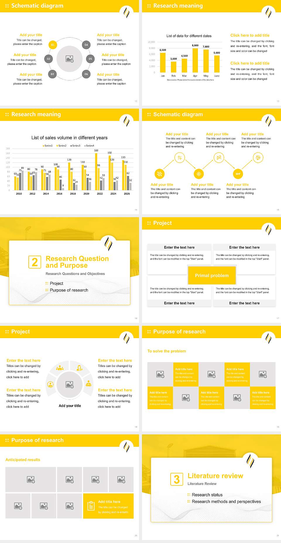 Avondale University Graduation Thesis Defense PPT Template4:3 ratio PPT effect preview image3