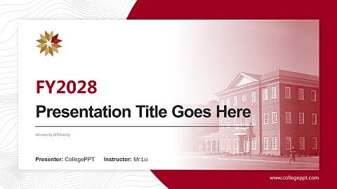 University of Divinity Academic Presentation/Research Findings Report PPT Template
