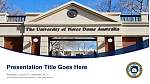 The University of Notre Dame Australia Unterricht Powerpoint Vorlage