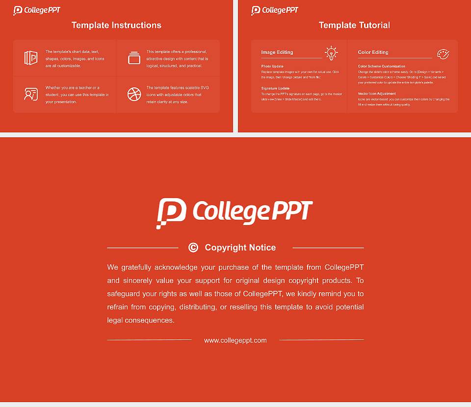 Charles Sturt University Course/Courseware Creation PPT Template16:9 ratio PPT effect preview image5