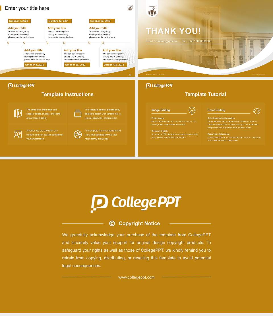 Australian National University Lecture Sharing and Networking Event PPT Template16:9 ratio PPT effect preview image4