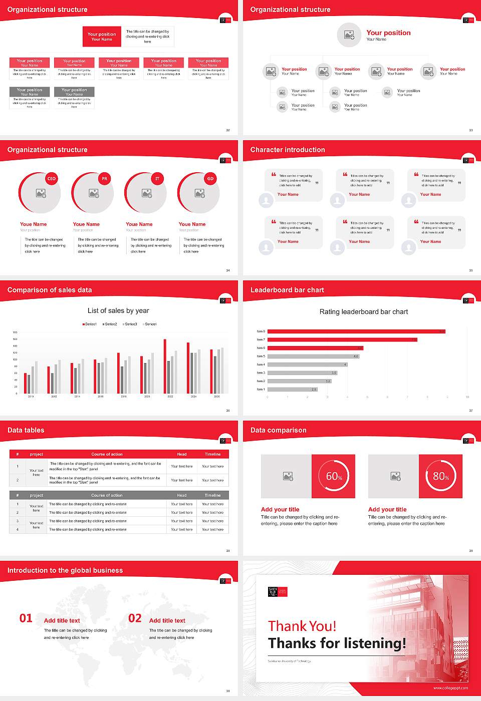 Swinburne University of Technology Academic Presentation/Research Findings Report PPT Template16:9 ratio PPT effect preview image4