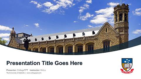 The University of Adelaide Course/Courseware Creation PPT Template