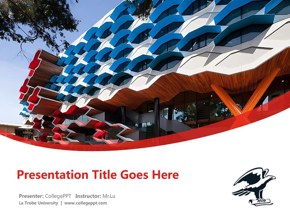 La Trobe University Course/Courseware Creation PPT Template4:3 ratio PPT effect preview image5