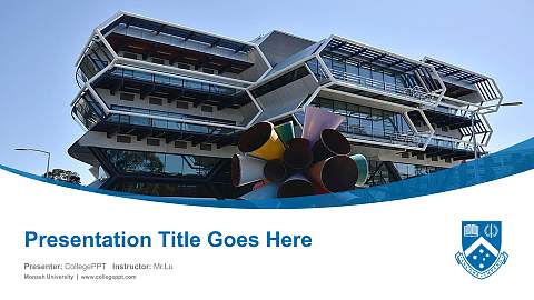 Monash University Course/Courseware Creation PPT Template