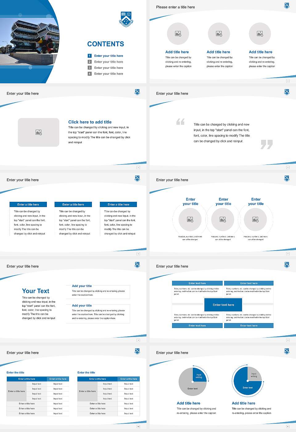 Monash University Course/Courseware Creation PPT Template16:9 ratio PPT effect preview image2