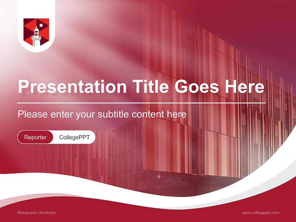 Macquarie University Lecture Sharing and Networking Event PPT Template4:3 ratio PPT effect preview image4