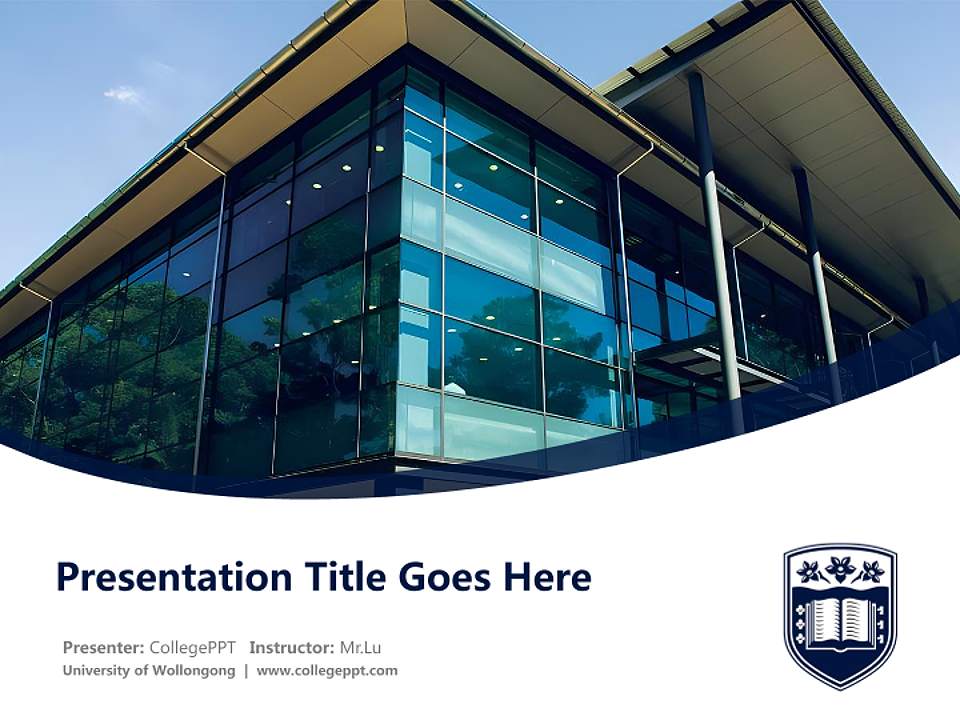 University of Wollongong Course/Courseware Creation PPT Template4:3 ratio PPT effect preview image5