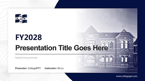 Federation University Australia Academic Presentation/Research Findings Report PPT Template