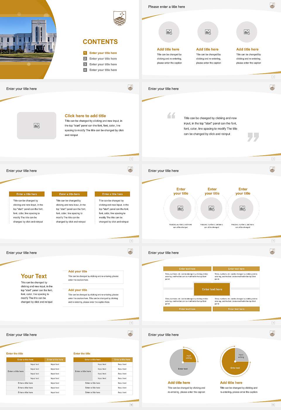 Australian National University Course/Courseware Creation PPT Template16:9 ratio PPT effect preview image2