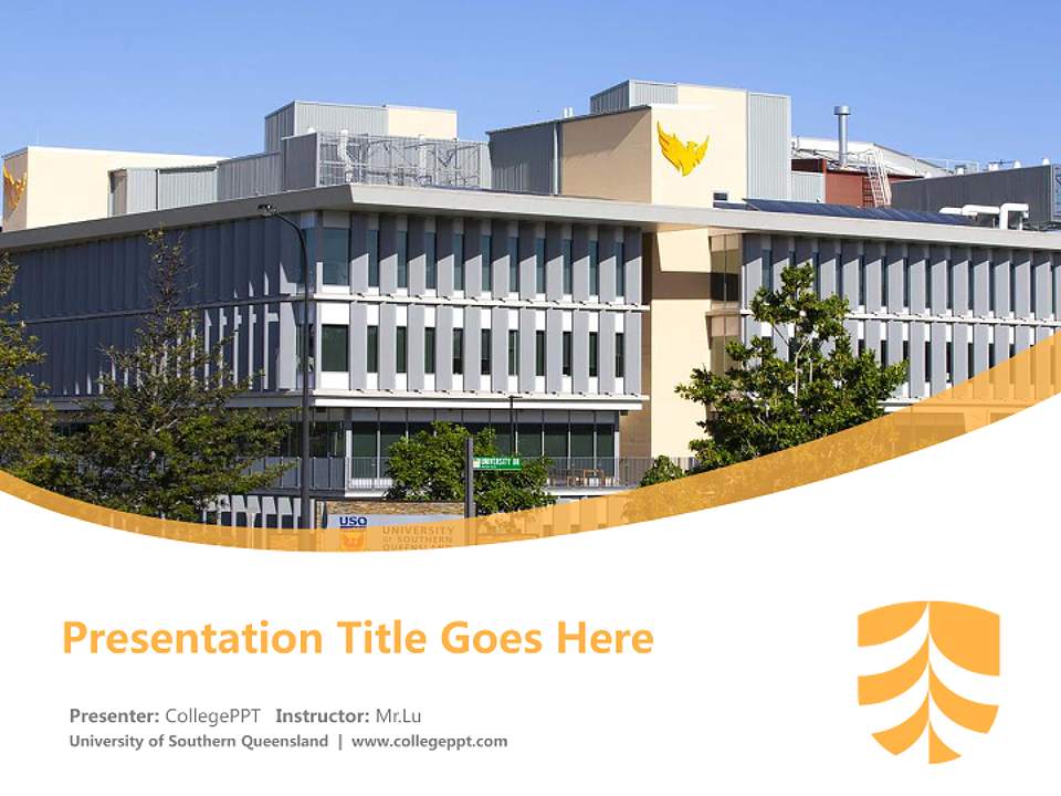 University of Southern Queensland Course/Courseware Creation PPT Template4:3 ratio PPT effect preview image5