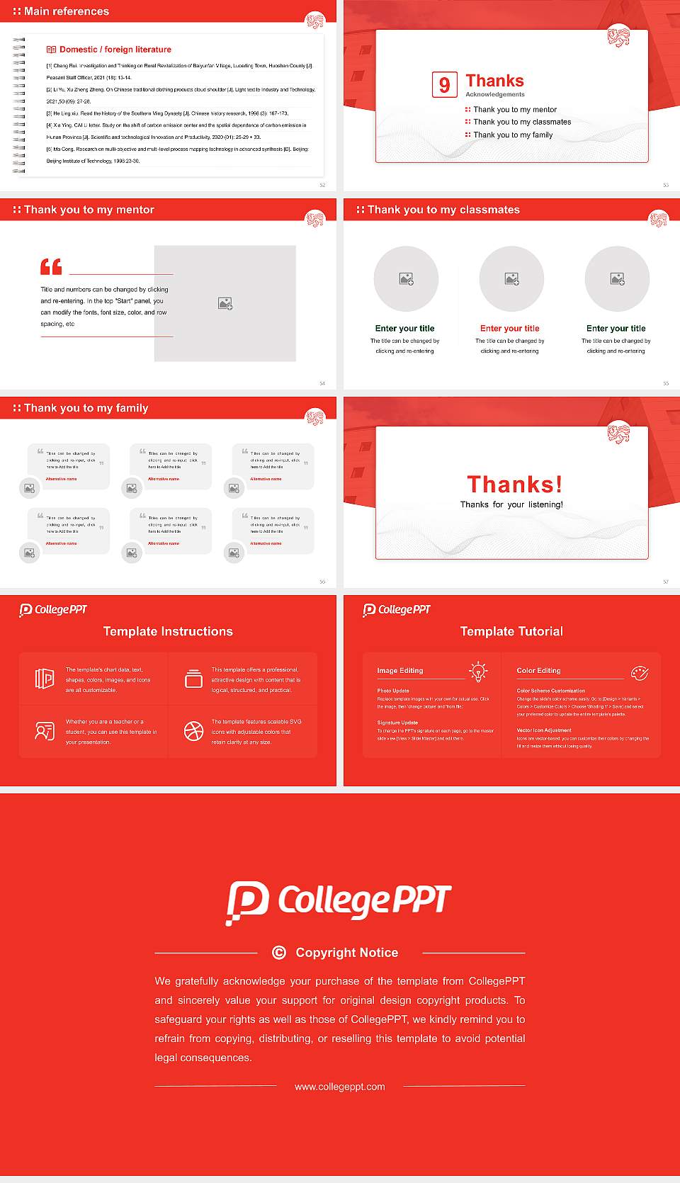 University of Tasmania Graduation Thesis Defense PPT Template16:9 ratio PPT effect preview image7
