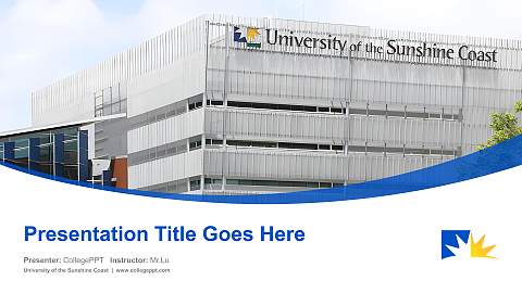 University of the Sunshine Coast Course/Courseware Creation PPT Template