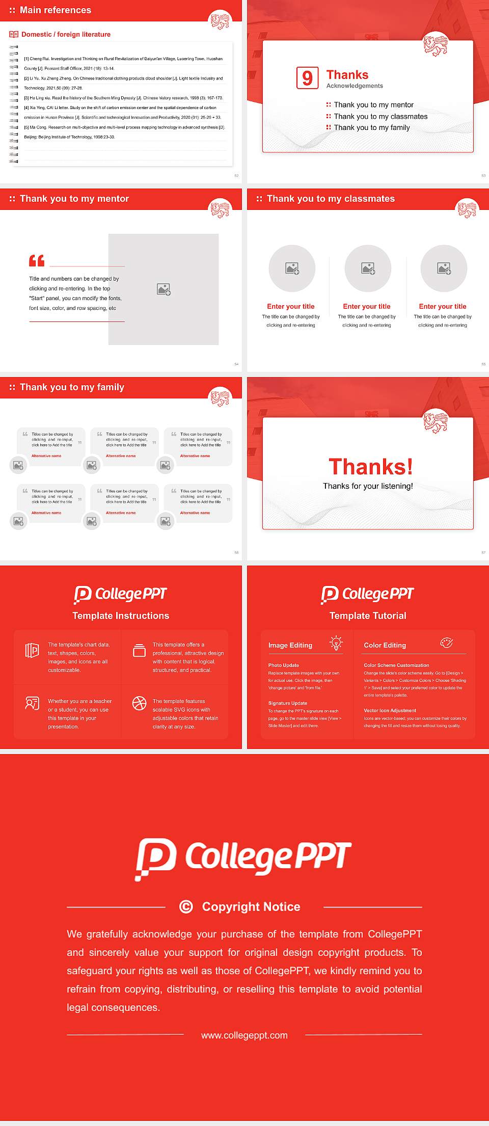 University of Tasmania Graduation Thesis Defense PPT Template4:3 ratio PPT effect preview image7